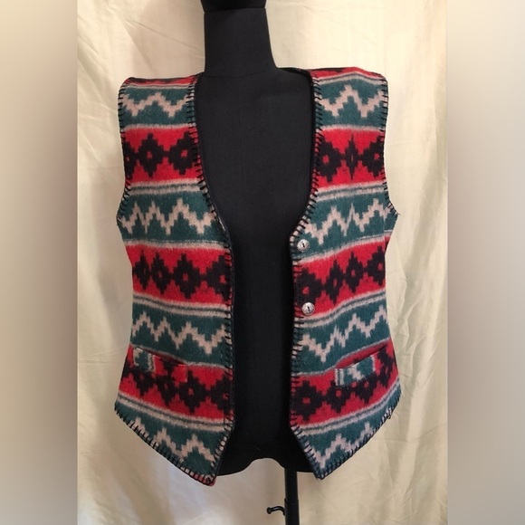 Erika Jackets & Blazers - Erika Multicolor Vintage Boho Southwest Vest